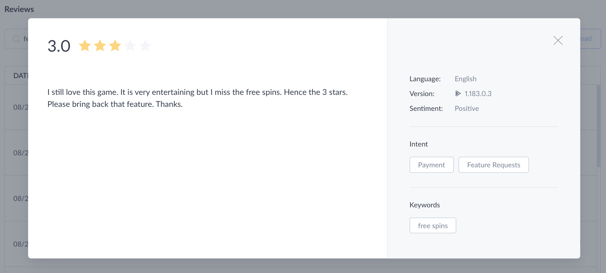 Analyze app user reviews