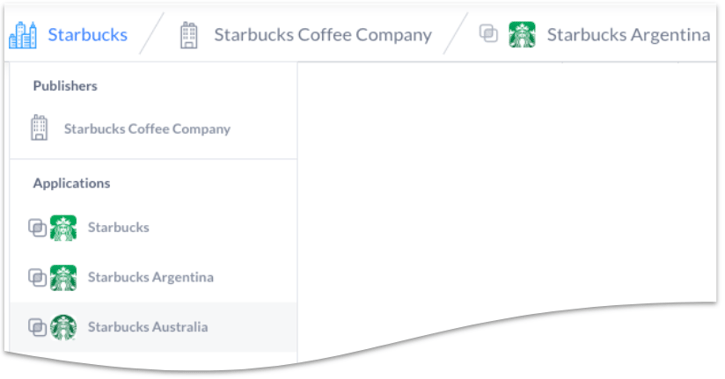 Starbucks Dropdown