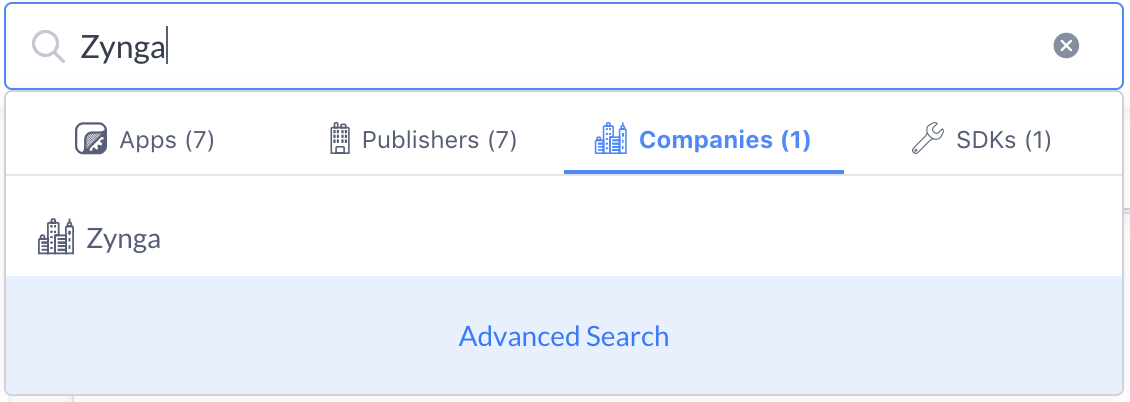 Zynga Company Search